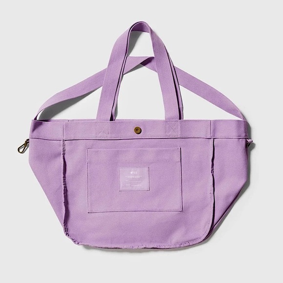 FIGS Large Canvas Tote Bag in Lavender Dew - Picture 6 of 11